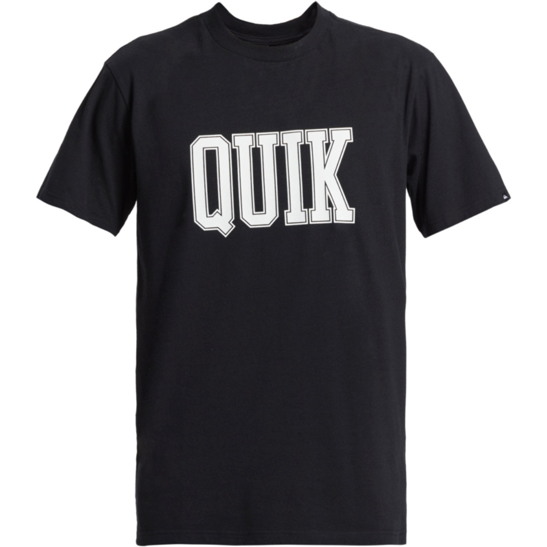 2025 Quiksilver Mens Griff Quik Short Sleeve Tee AQYZT09970 - Black